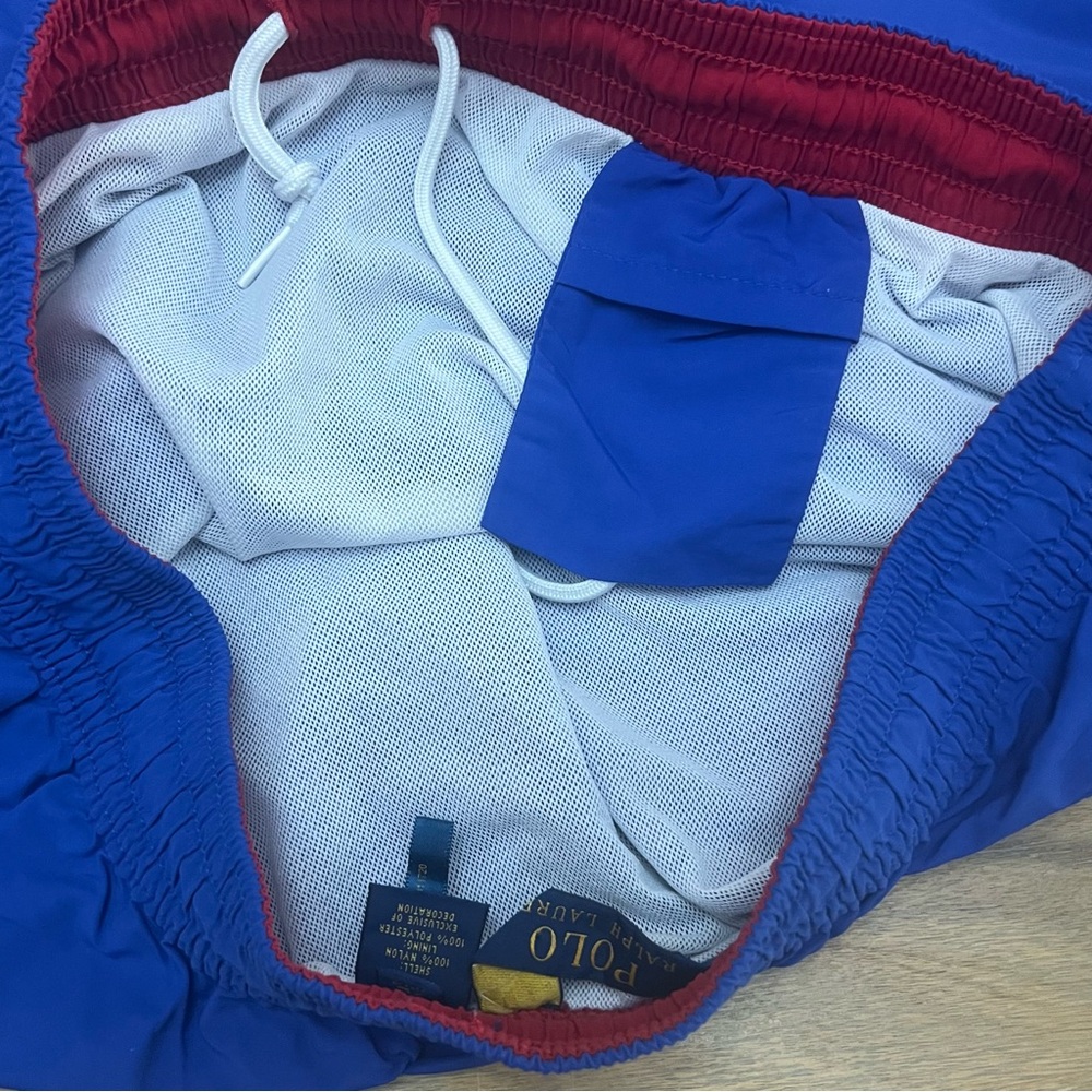 POLO Ralph Lauren Men’s Traveler Swim Shorts Trunks XL Royal Blue Elastic Waist - Picture 6 of 11